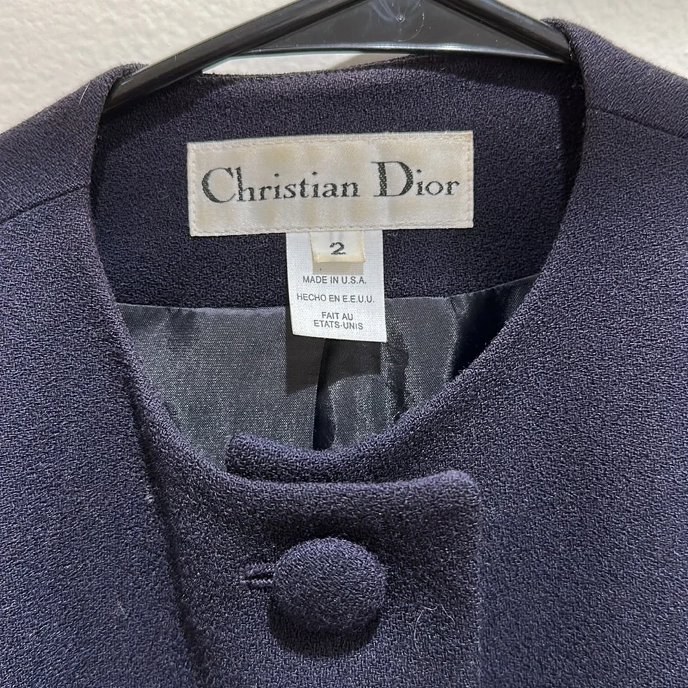 Christian Dior vintage dark blue blazer jacket